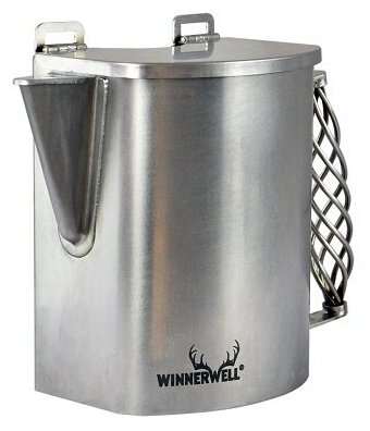 Бак-чайник для воды 1.5 л для дымохода печи D 53 мм, Winnerwell Small, нерж. ст. AISI 304