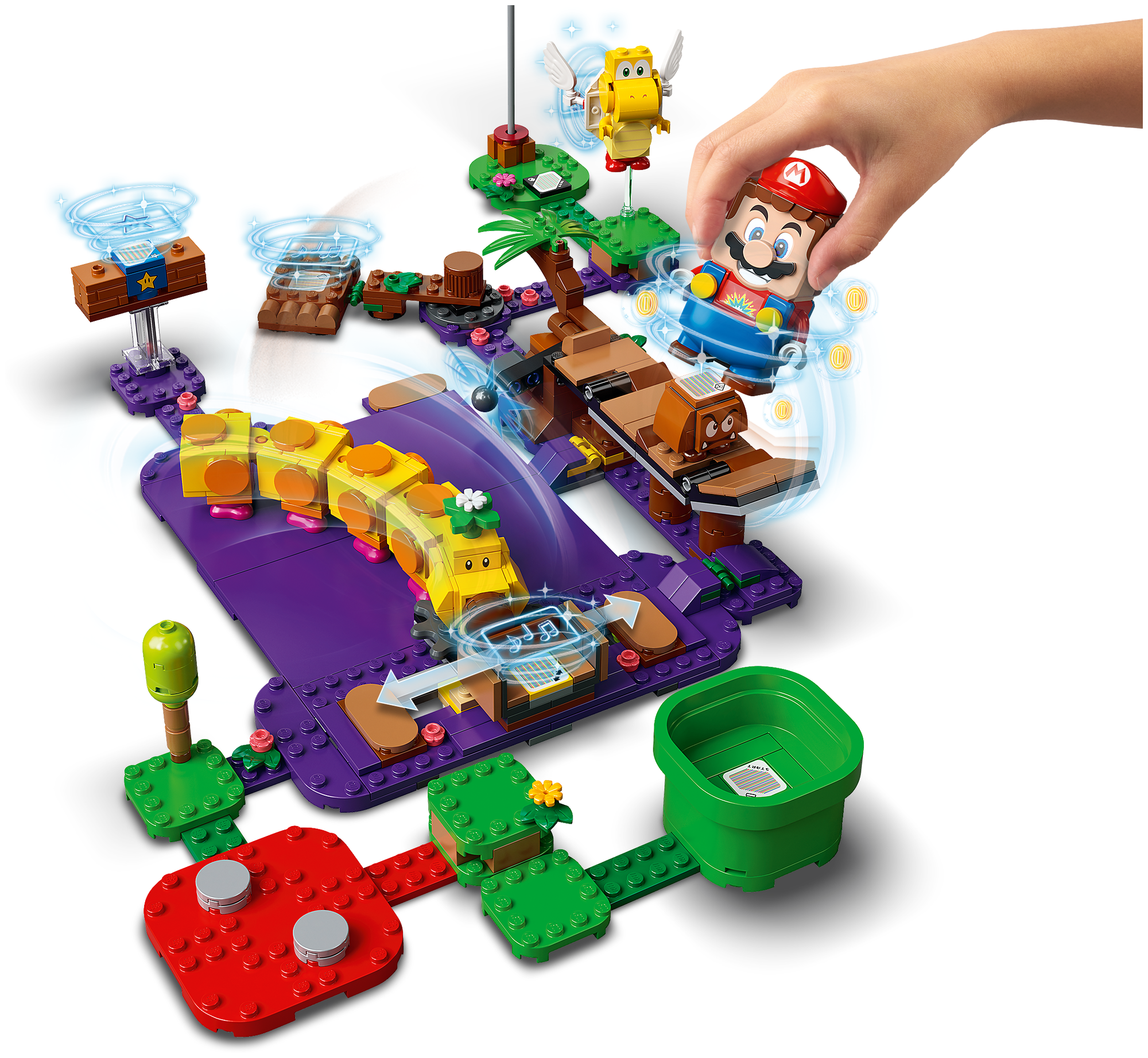 Конструктор LEGO Super Mario Ядовитое болото егозы (доп. набор), - фото №6