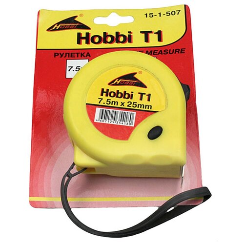 Измерительная рулетка Hobbi 15-1-507, 25 мм х7.5 м измерительная рулетка hobbi 15 1 502 13 мм х2 м