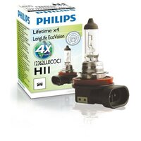 Лампа Philips LongLife EcoVision H11, 12V 55W PGJ19-2 (1 шт.) PHILIPS-12362LLECOC1