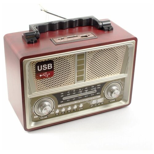 Радиоприемник Kemai MD-1802BT Bluetooth USB SD microSD MP3 220V Отличается оригинальным ретро-дизайном и высокой чувствительностью настройки 499900₽