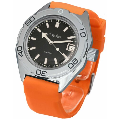 фото Наручные часы восток мужские наручные часы восток амфибия 670922, оранжевый