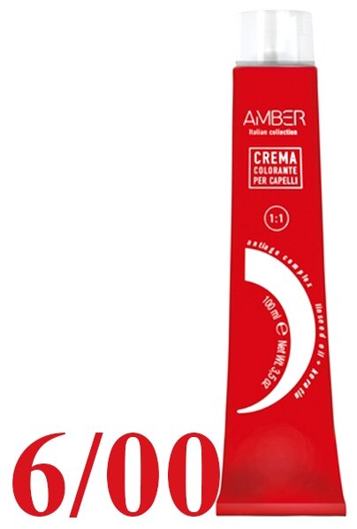 IBCo AMBER Перманентный краситель для волос, 6/00 темный блондин натуральный интенсивный