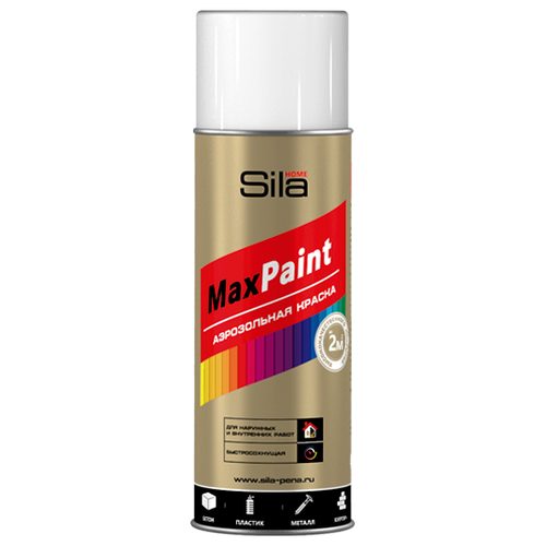 Универсальная аэрозольная эмаль Sila Home Max Paint (светло-серый RAL 7035; 520 мл) SILP7035 .