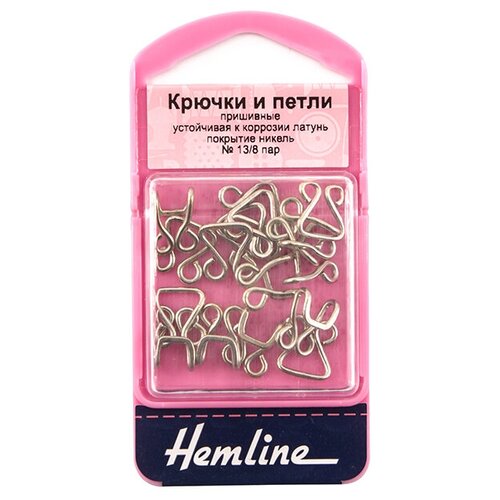 фото Крючки и петли пришивные, 8 пар, №13 hemline 8 пар ( 400.13/g002 )