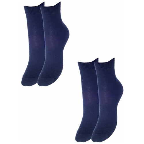 фото С387-комплект из 2 пар носки детские гамма, темно-синий, 22-24
