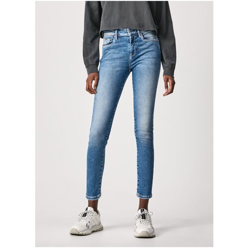 фото Джинсы женские, pepe jeans london, артикул: pl204177, цвет: голубой (mg4), размер: s/30