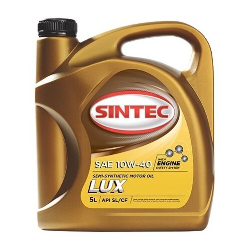 фото Моторное масло sintec lux 10w-40 sl/cf 5 л. sintoil