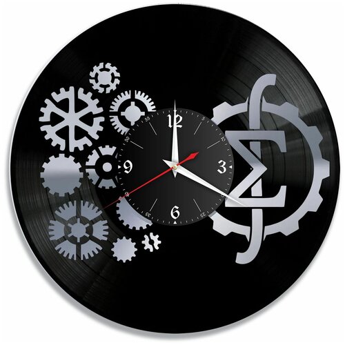 фото Настенные часы redlaser мехмат бгу, серебро, из винила №1 vc-10880-2