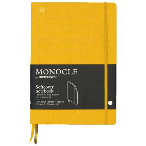 Записная книжка в точку Leuchtturm Monocle Composition B5 128 стр, мягкая обложка, желтая