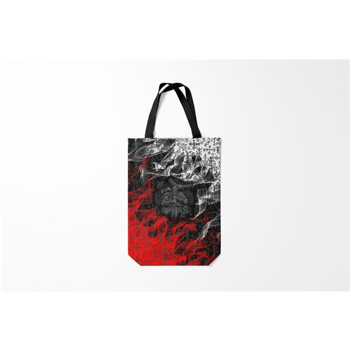 фото Сумка-шоппер / 31х42 см / патриотичные / славянская символика викинги burnettie
