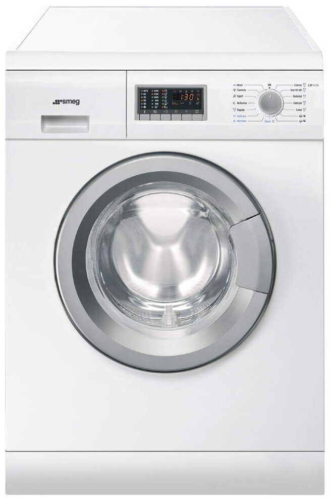 Стиральные машины SMEG/ Отдельностоящая стиральная машина с сушкой, 60 см, цвет белый, 7/4 кг, 1400 об/мин., белая - фотография № 1