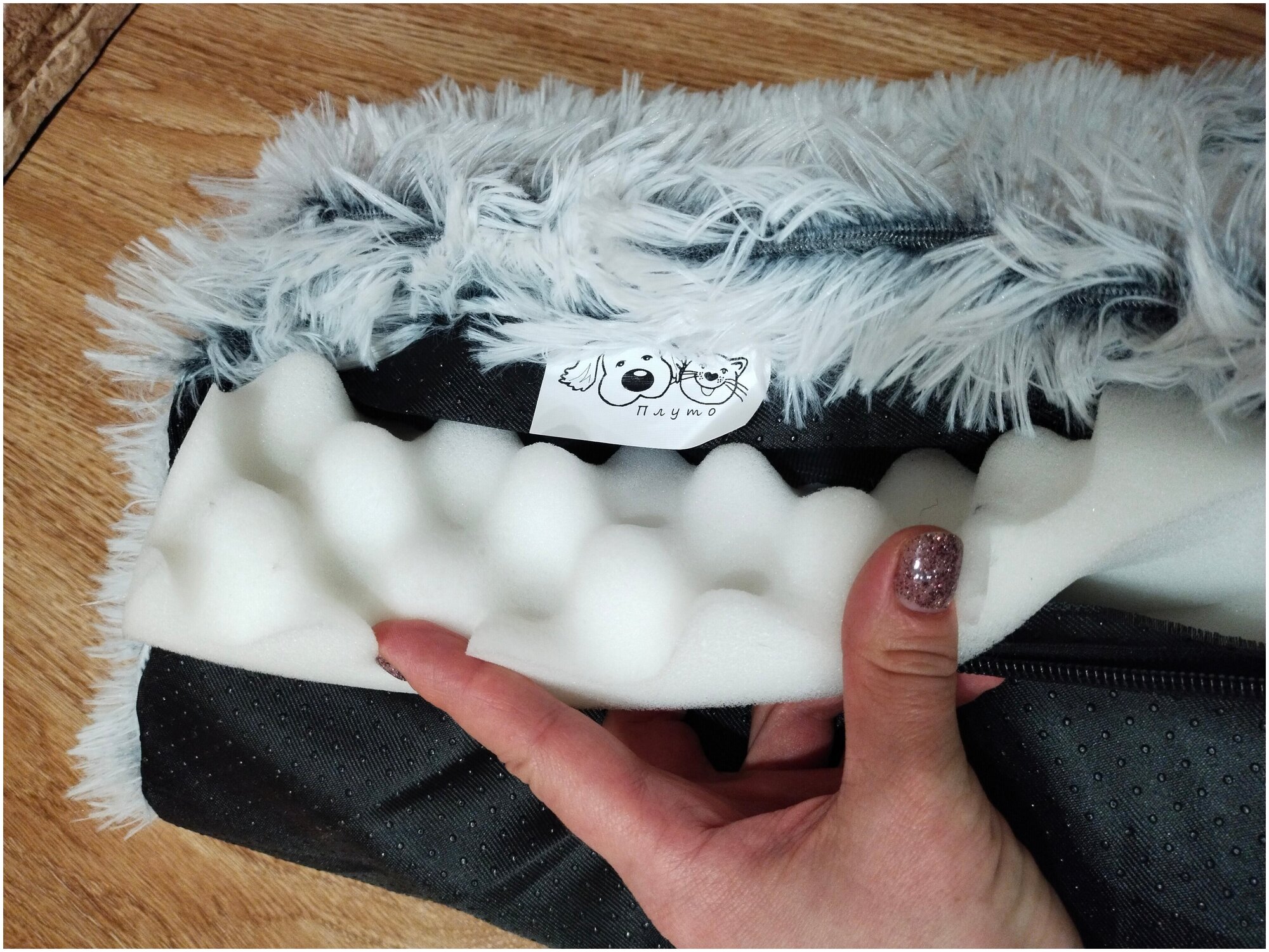 Ортопедическая Лежанка, водонепроницаемый лежак 50*40см для животных с эффектом памяти, мягкая подстилка для кошек - фотография № 10