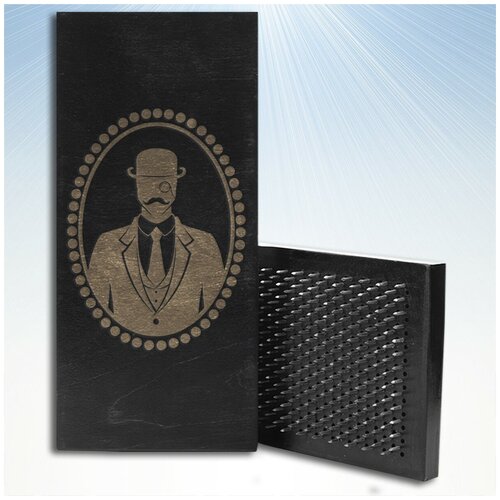 фото Доска садху / доска с гвоздями / доска для йоги / джентельмен - 329 / шаг 10мм сила души и тела