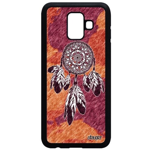 фото Противоударный чехол на смартфон // samsung galaxy a6 2018 // "ловец снов" дизайн индейский, utaupia, фуксия
