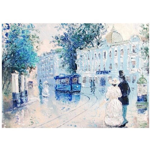 Постер на холсте Москва (Moscow) №89 56см. x 40см.