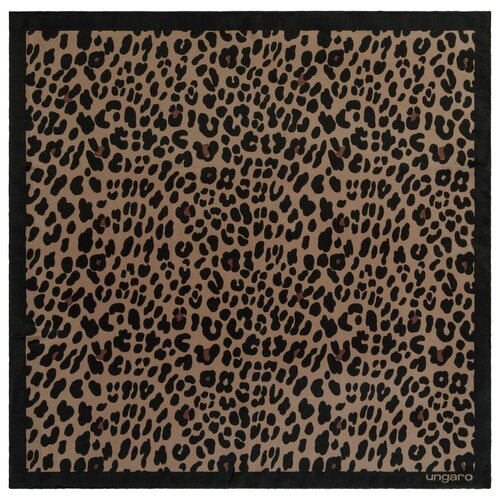 фото Платок leopardo silk, коричневый emanuel ungaro