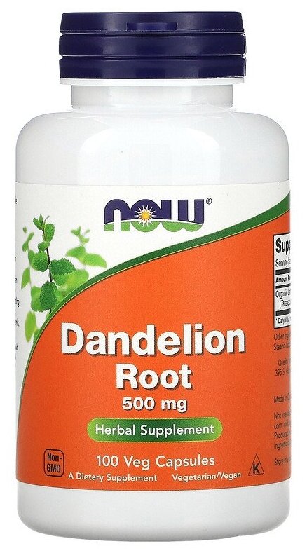 Капсулы NOW Dandelion Root 500 мг