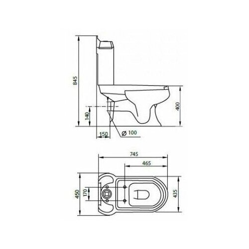 Cezares Бачок для унитаза Cezares King palace CZR-237-T