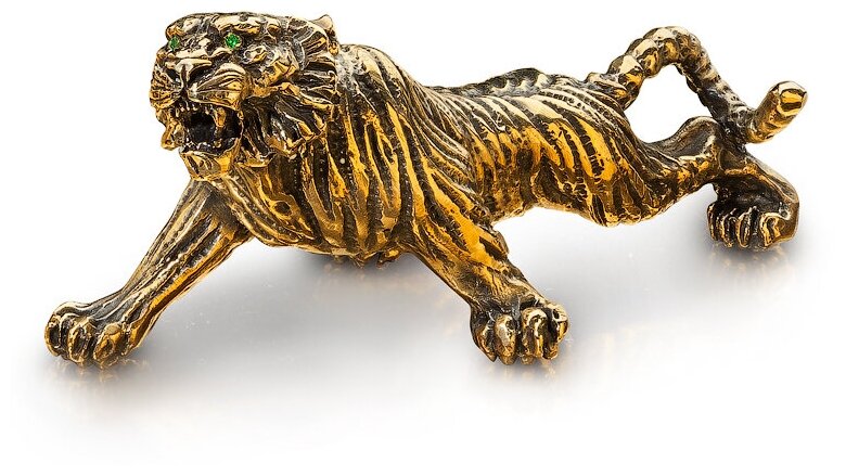 Тигр - Символ 2022 года патинированная бронза