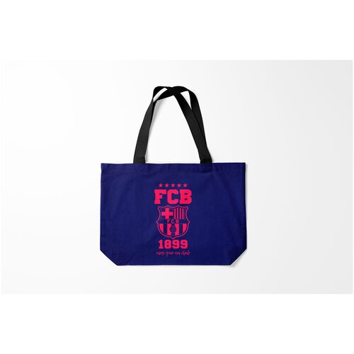 фото Сумка-шоппер / 46х35 см / футбол / barcelona барселона burnettie