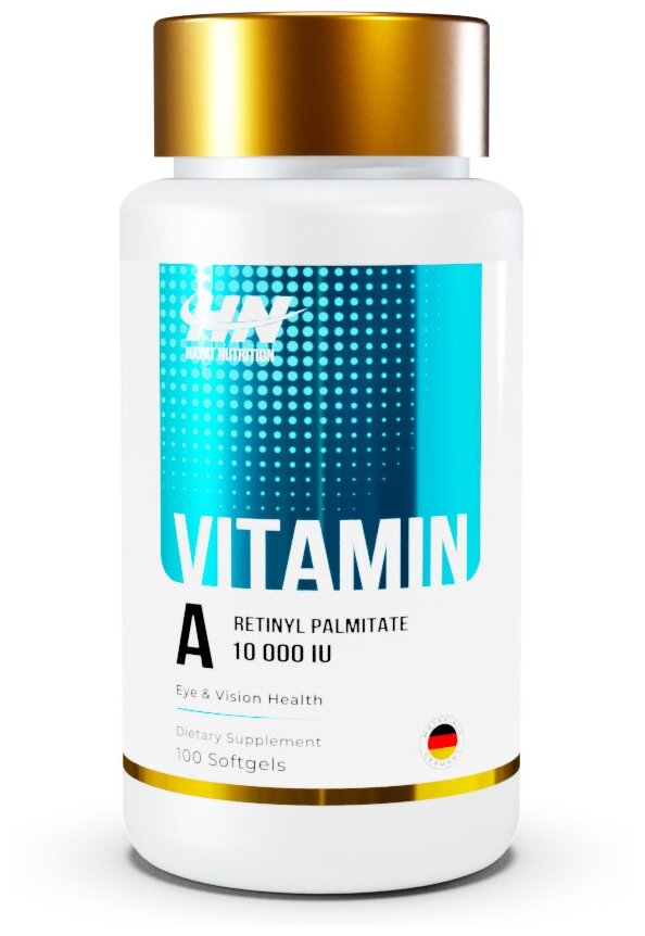 Витамин А (Ретинол пальмитат) Hayat Nutrition Vitamin A 10000 IU - 100 гел. капсул