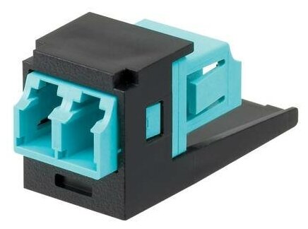 Адаптер Panduit CMDSAQLCZBL проходн. Mini-ComLC дупл. 50/125 OM3 черн. - фото №1