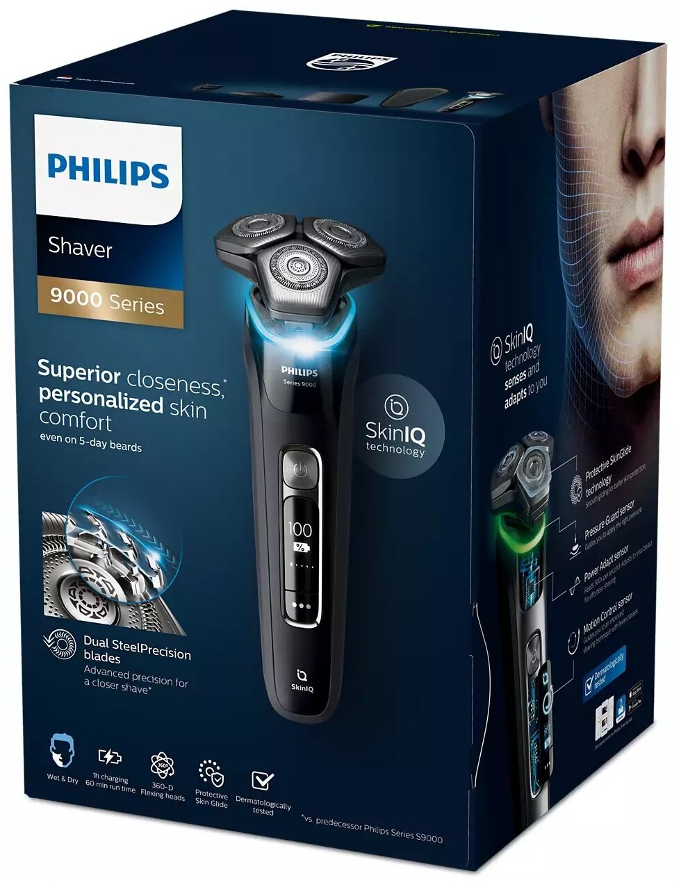 Электробритва Philips S9986/59 с технологией SkinIQ - фотография № 5