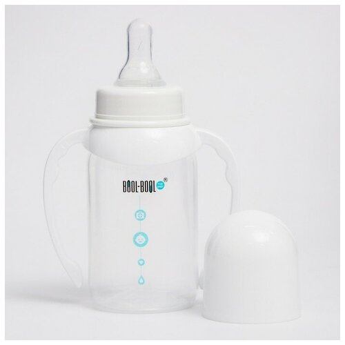 Бутылочка для кормления SIMPLE MED +, классика, с ручками, 125 мл., от 0 мес., медл. поток 5073675