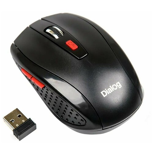 Мышь оптическая беспроводная Dialog Pointer MROP-01UBT черная 77900₽