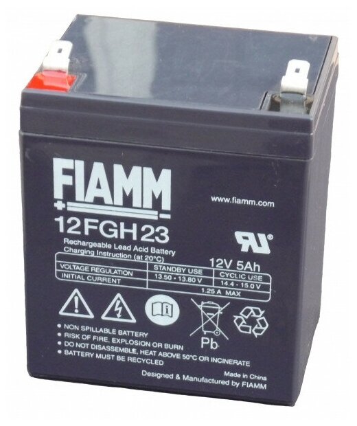 FIAMM Аккумуляторная батарея 12В - 5,0Ач 12FGH23