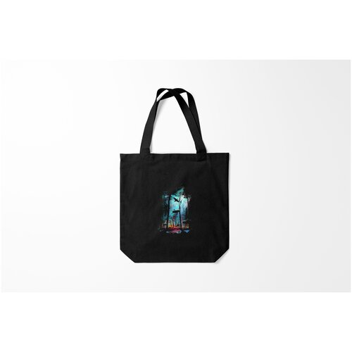 фото Сумка-шоппер / 40х40 см / морские жители / акулы shark forest burnettie