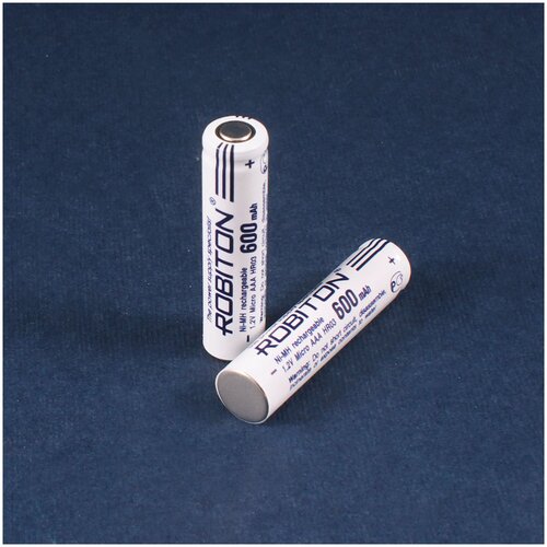 батарейка robiton er 14250m sr2 lithium 3 6 в 1 2 aa 800 мач высокотоковая sr2 Аккумулятор ROBITON 600МНААА prof, NiMH, 1.2 В, 600 мАч, с плоским контактом SR2
