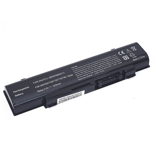 Аккумуляторная батарея для ноутбука Toshiba Qosmio F60 F750 F755 (PA3757U-1BRS) 48Wh OEM черная аккумуляторная батарея аккумулятор pa3757u 1brs для ноутбука toshiba qosmio f60 f750 f755 48 wh