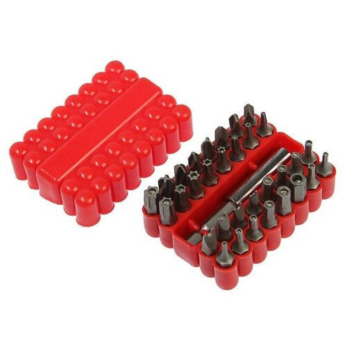 фото Адаптер с битами top tools, набор 33 шт., в удобном пластиковом кейсе mikimarket