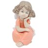 Статуэтка BLT , фигурка девочка в оранжевом ангел , ангелочек ангелок декоративный - изображение