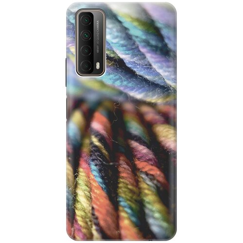 фото Силиконовый чехол на huawei p smart (2021) / хуавей п смарт (2021) с принтом "пряжа gosso