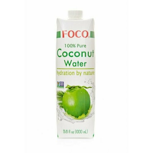 FOCO Кокосовая вода 100%, 1л