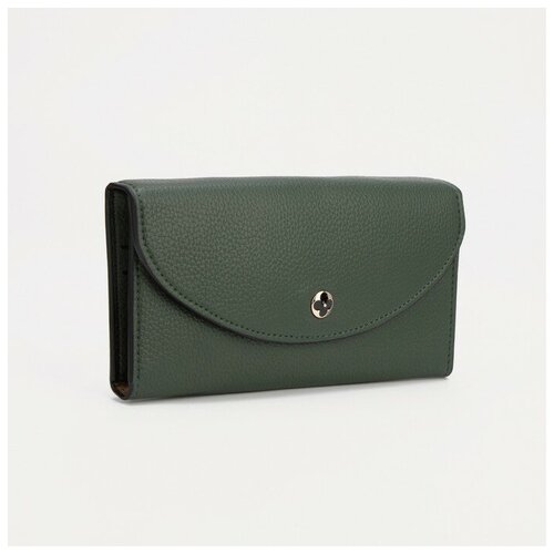 фото Кошелёк на кнопке, цвет зелёный бренд ко