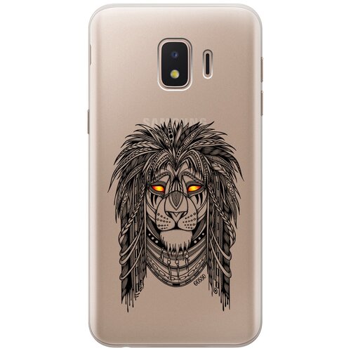 фото Ультратонкий силиконовый чехол-накладка clearview для samsung galaxy j2 core с 3d принтом "grand leo" gosso