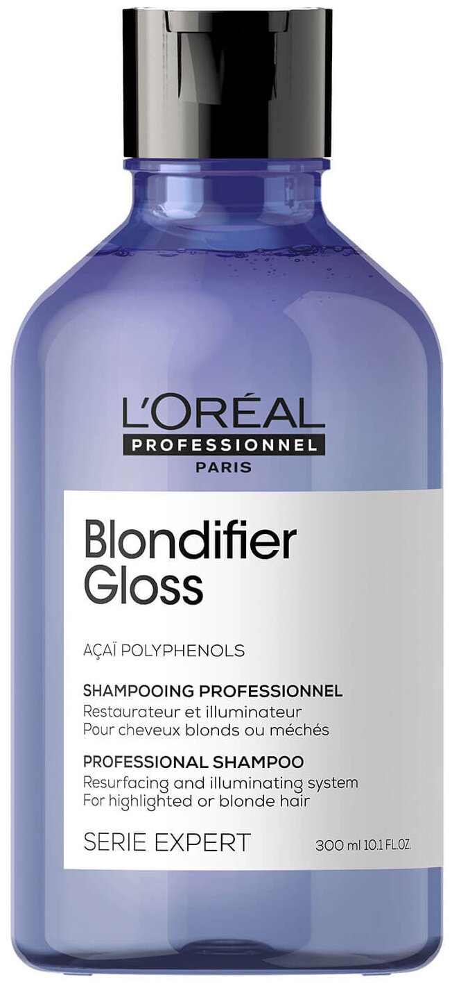 Шампунь LOREAL PROFESSIONNEL Blondifier Gloss для осветленных и мелированных волос, 300 мл