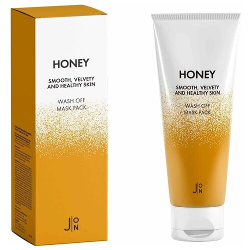 Маска для лица для упругости кожи J: ON с экстрактом меда - Honey Smooth Velvety and Healthy Skin Wash Off Mask Pack, 50 гр