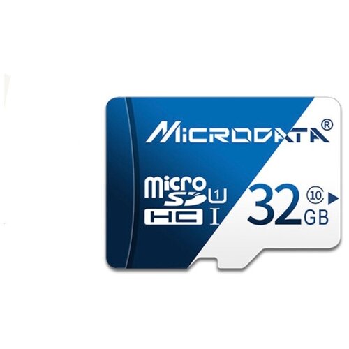 Карта памяти MyPads Microdata Micro SD (SDHC) 32GB Class 10 UHS-1. Подходит для зеркала видеорегистратора / авторегистратора / детского фотоаппар. карта памяти secure digital micro 32gb sdhc class 10 qumo 17559