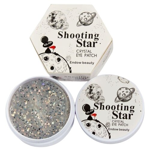 Гидрогелевые патчи Endow Shooting Star Crystal Eye Gel Patch с экстрактом Гиацинта и Цератонии, 60шт