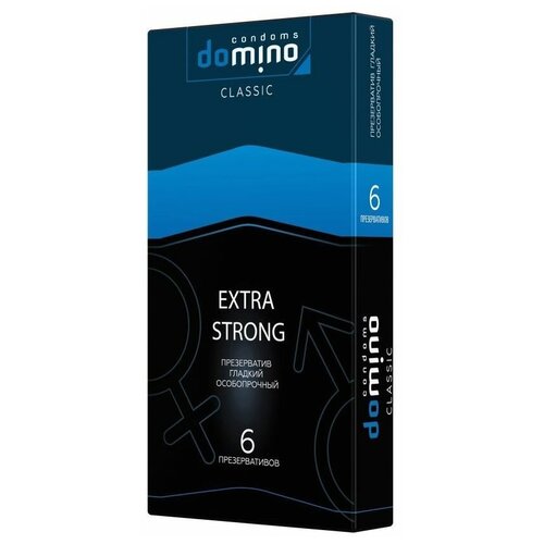 Суперпрочные презервативы DOMINO Classic Extra Strong - 6 шт, 1 упаковка презервативы domino classic extra strong 6 шт