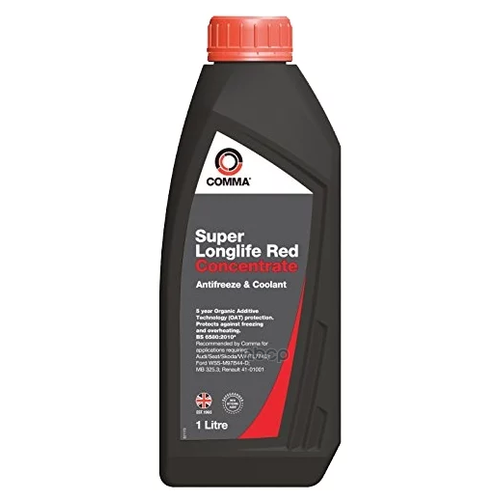 COMMA SUPER LL RED - ANTIFREEZE (1L)_антифриз! красный, конц.\ TL774D, WSS-M97B44-D, MB 325.3 COMMA SLA1L  цена за 1 шт  минимальный заказ 1