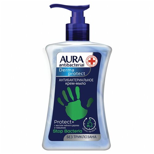 Мыло-крем антибактериальное 250 мл AURA DERMA PROTECT 