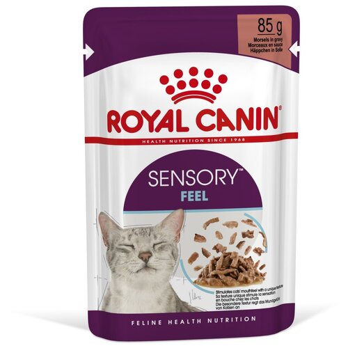 Влажный корм для кошек Royal Canin Sensory Feel стимулирующий рецепторы ротовой полости 85 г (кусочки в соусе) влажный корм для кошек royal canin sensory taste стимулирующий вкусовые рецепторы 12 шт х 85 г кусочки в соусе