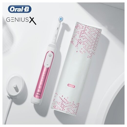 Электрическая зубная щетка Oral-B Genius X 20000N D706.515.6X, pink - фотография № 5