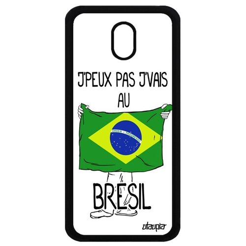 фото Защитный чехол на мобильный // samsung galaxy j5 2017 // "еду в бразилию" принт флаг, utaupia, белый